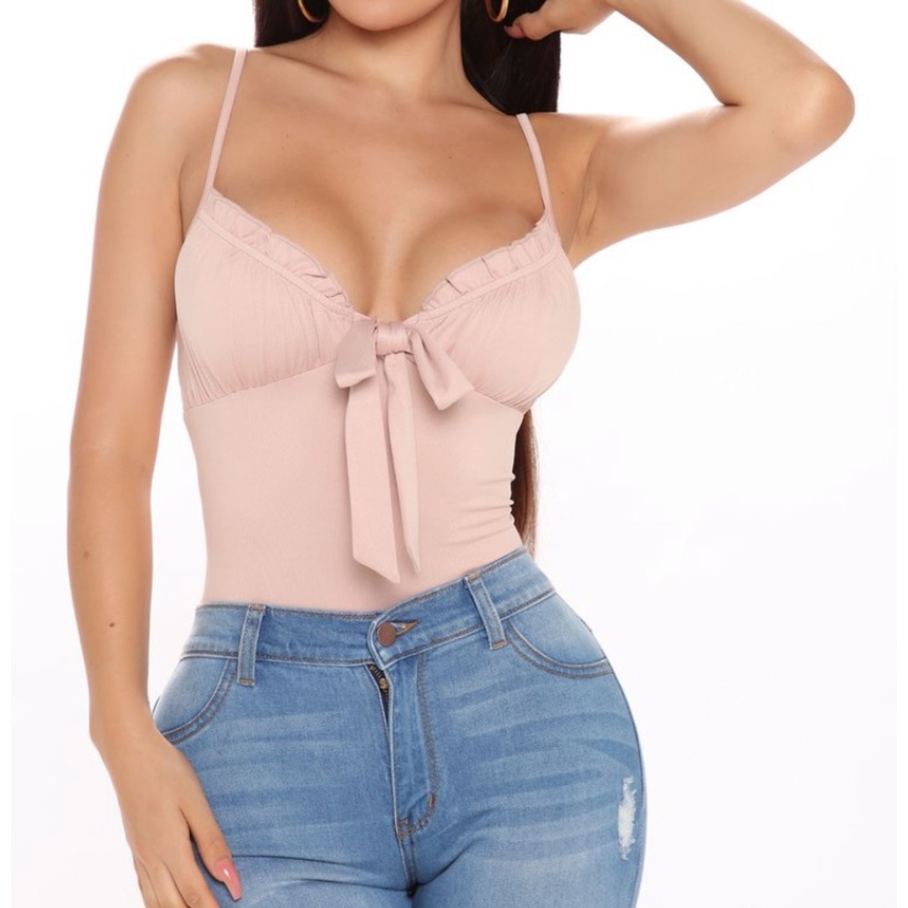 Fashion Nova Bow Bodysuit